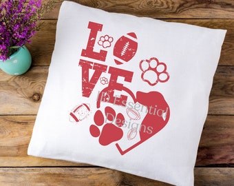 Football Dog, Dog Football, Dog SVG Bundle, Dog SVG, Football SVG