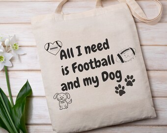 Dog Football SVG Bundle, Love Dog Clipart (Digital Download)