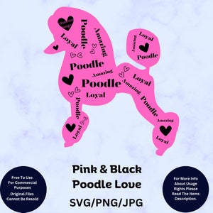 Poodle SVG, Poodle Dog, Poodle Lover, Poodle, Dog SVG