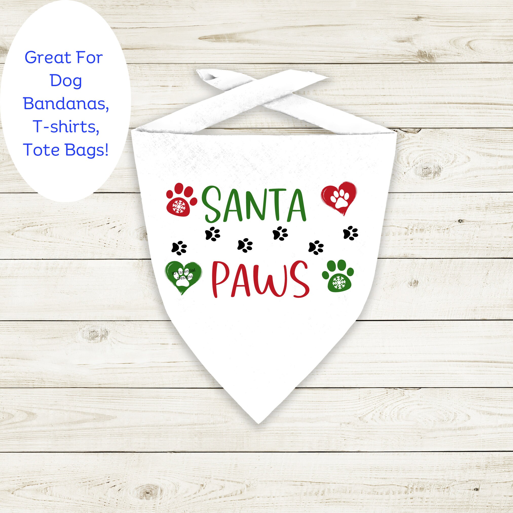 Christmas Dog Design Bundle, Santa Paws SVG PNG JPG - Etsy
