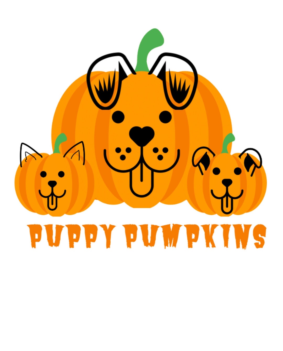 Dog and Puppy Festive Pumpkins - Etsy