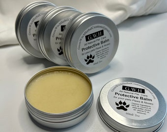 All Natural Pet Paw & Nose Protective Balm | Healthy Moisturizing Paw Protection | Dry Nose Relief Salve for Pets