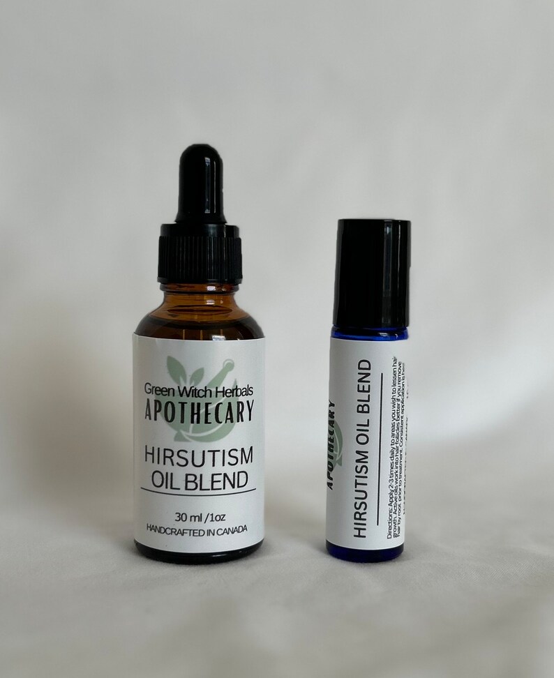 Hirsutism Oil Blend Natural Facial Hair Removal Essential Oils Organic
