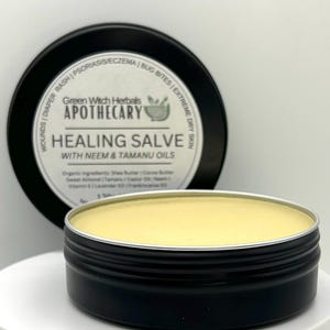 Bio Kräuterheilsalbe mit Tamanu und Niemöl | Vegane therapeutische topische feuchtigkeitsspendende Heilsalbe