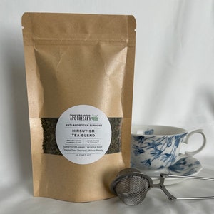 Hirsutism Support Organic Herbal Tea Blend | Artisan Handblended Loose Leaf Good Health Tea | Balancing Spearmint Licorice Root Vitex Tea