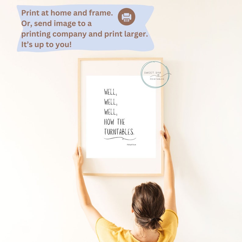 Michael Scott Quote, the Office Poster, Well Well Well How the