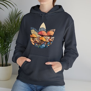 Psychedelic Mushroom Hoodie, Unisex sweatshirt, mushroom aesthetic, birthday gift, valentines gift
