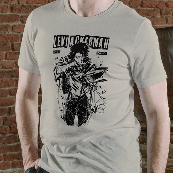 Levi Ackerman Shirt, Levi Ackerman TShirt, Angriff auf Titan Shirt, Levi Angriff auf Titan, Levi Ackerman, Anime Shirt, Anime Merch