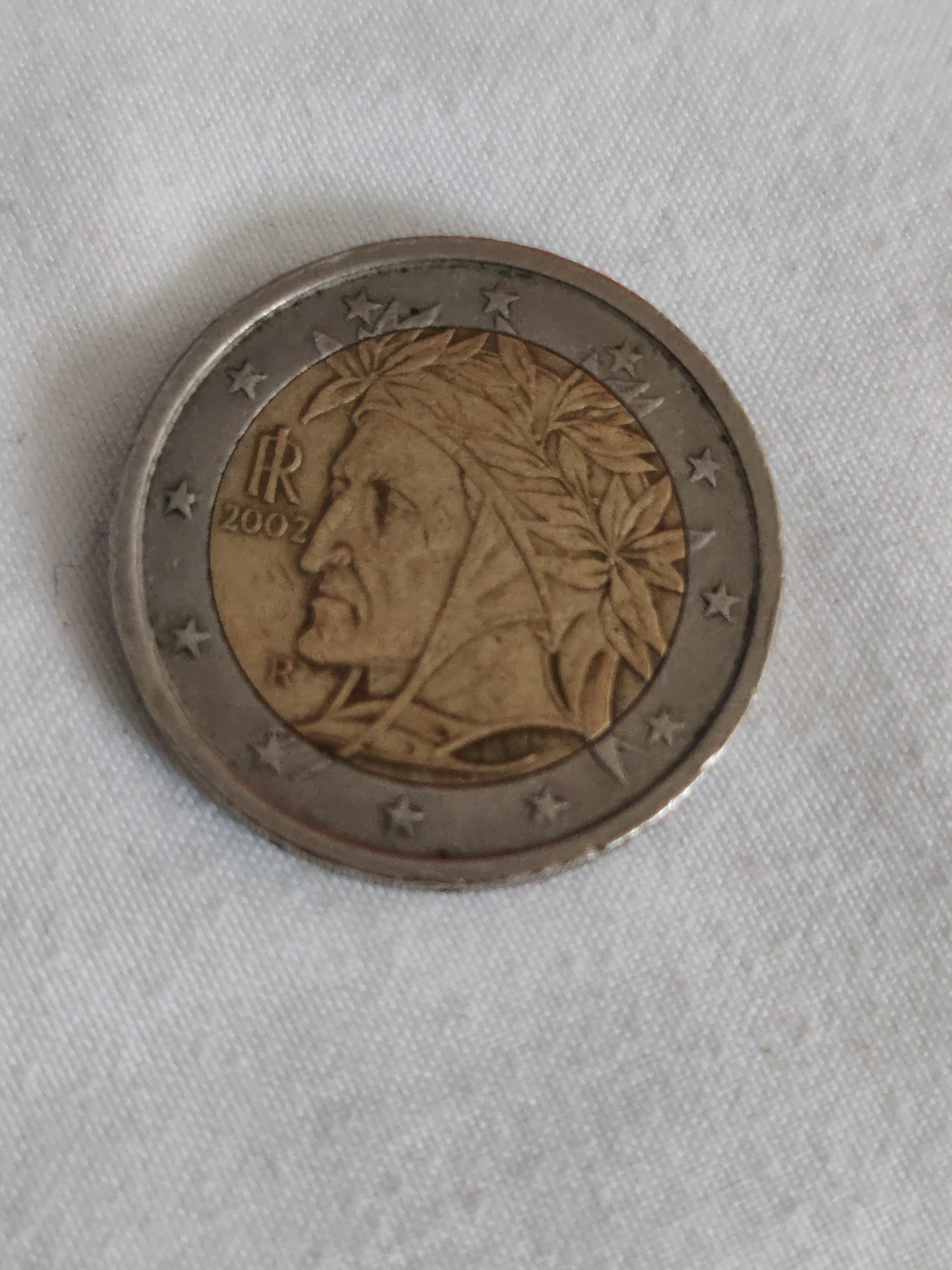 piece 2 euros 2002 tete homme