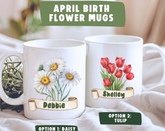 April Birth Flower Bouquet Mug