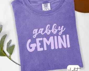 Gabby Gemini Shirt Gemini Zodiac Tee Astrology Gift Gemini Birthday Shirt Comfort Colors Air Sign Tee for Gemini Friend Gift Gemini Tee
