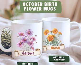 October Birth Flower Bouquet Mug
