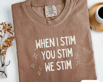 Funny ADHD T-shirt Autism Gift Neurodivergent Stimming Tee for Neurospicy Friend Autism Gift T--shirt for ADHD Neurodivergent Gift Idea