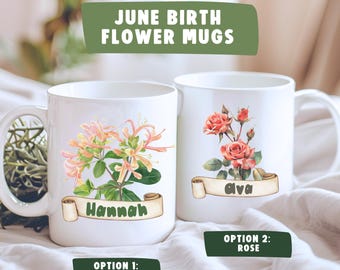 June Birth Flower Bouquet Mug