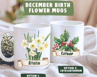 December Flower Bouquet Mug