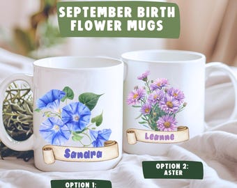September Birth Flower Bouquet Mug