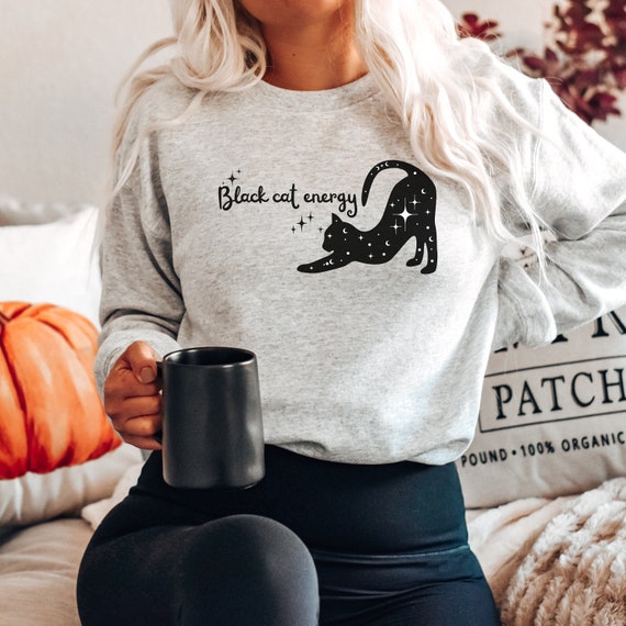 Eve 黒猫スウェット Lサイズ Eve BLACK CAT SWEATSHIRT 黒猫スウェット