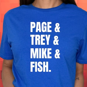Phish Shirt Paige Trey Mike Fish Unisex Jersey Short Sleeve Tee
