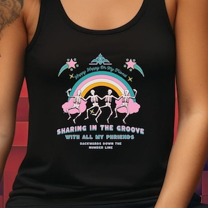 Phish All My Phriends Backwards Down The Number Line Women&#39;s Ideal Racerback Tank