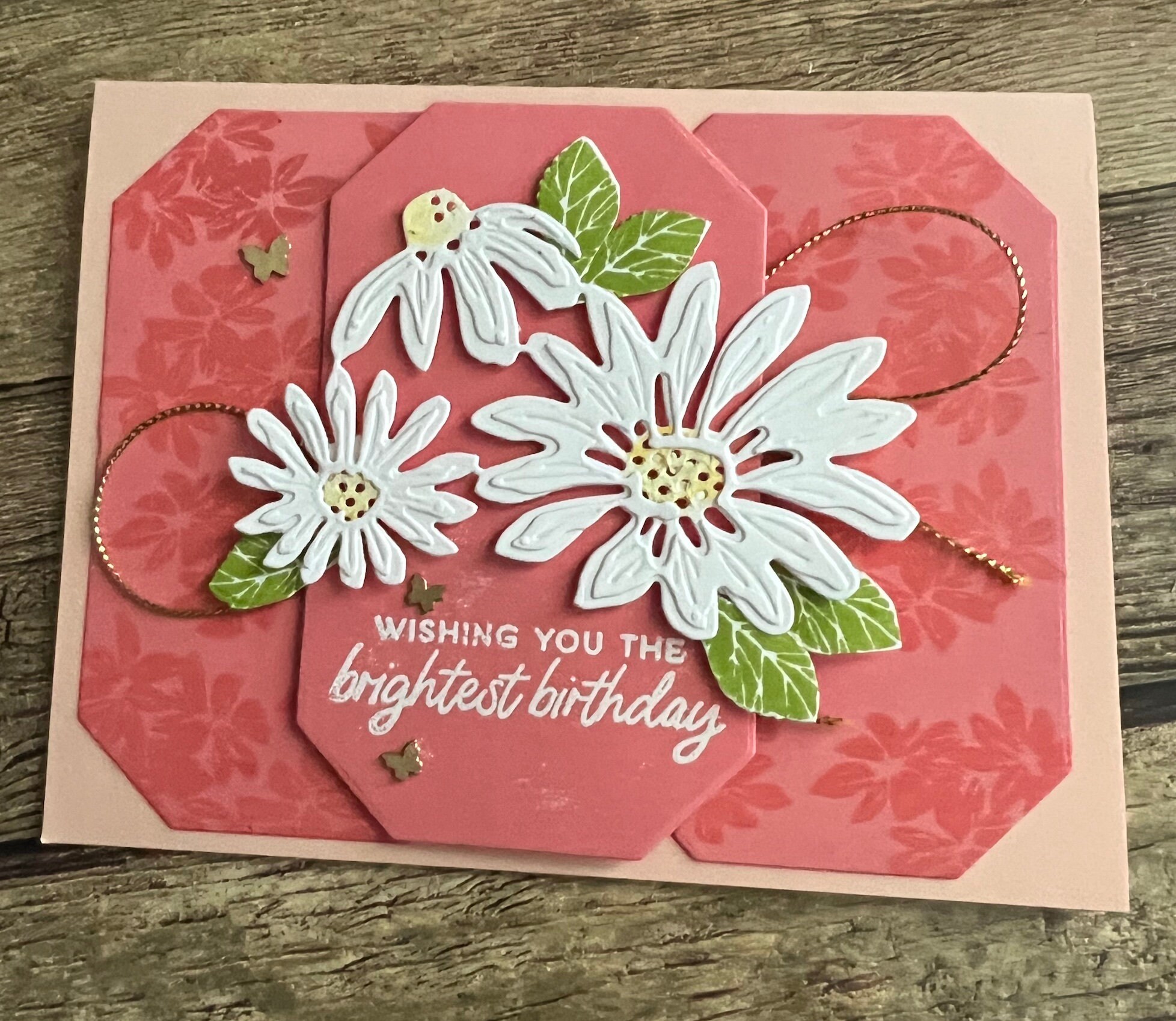 Handmade Daisy Birthday Card - Etsy