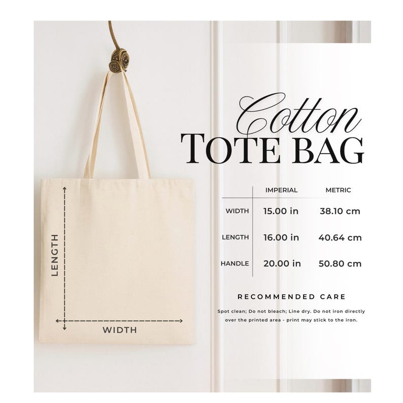 Belastbare schwarze Canvas Tote Inspirierende Power Wort Tasche Canvas Cotton Carryall Bild 2