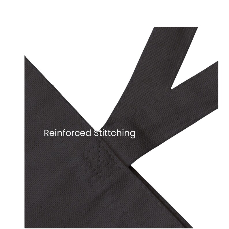 Belastbare schwarze Canvas Tote Inspirierende Power Wort Tasche Canvas Cotton Carryall Bild 3