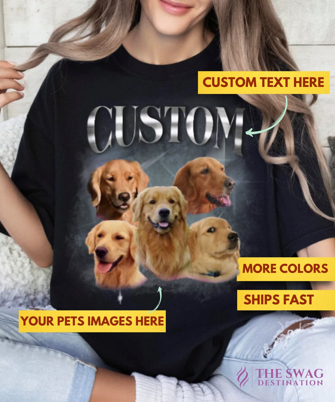 Custom Dog Pet Cat Shirt, Personalized Dog Pet Name Shirt, Custom Gift for Dog Cat Lover, Gift