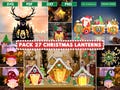 Pack 27 Christmas Lanterns SVG, Gnome, Star, Santa Claus, Snowman, Cocoa, Deer Scene, Paper Templates DIY Lantern, Shadowbox Lamp SVG Bundle