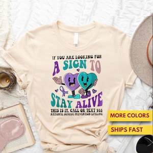 Suicide Awareness Shirt, Suicide Prevention Shirt, Mental Health Shirt, Therapist Tshirt, Suicide Awareness Gift, Premium Ultra Soft Tee 2
