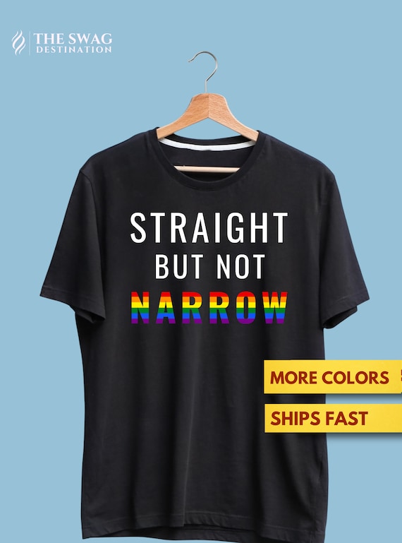 Aw Fashions Totally Straight - Gay Pride Premium T-Shirt Aw Fashions Totally Straight - Gay Pride Premium T-Shirt
