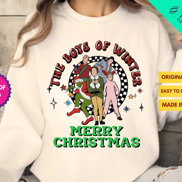 The Boys of Winter Christmas Sublimation Shirt PNG SVG, Christmas Png, Christmas Sublimation Design, Holiday Png, Christmas Characters