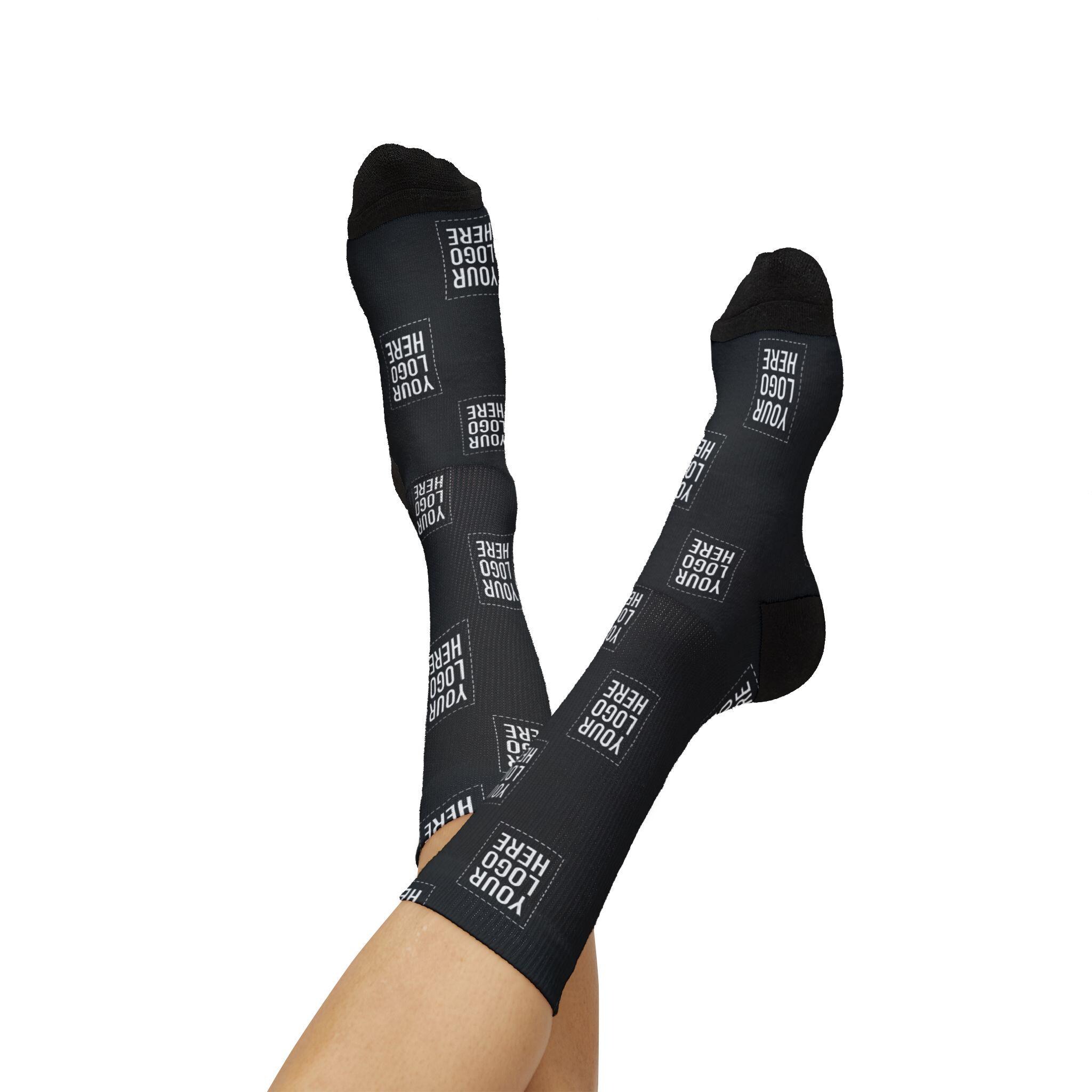 Custom Logo Text Socks – Personalized Photo Text Business Gift - Etsy
