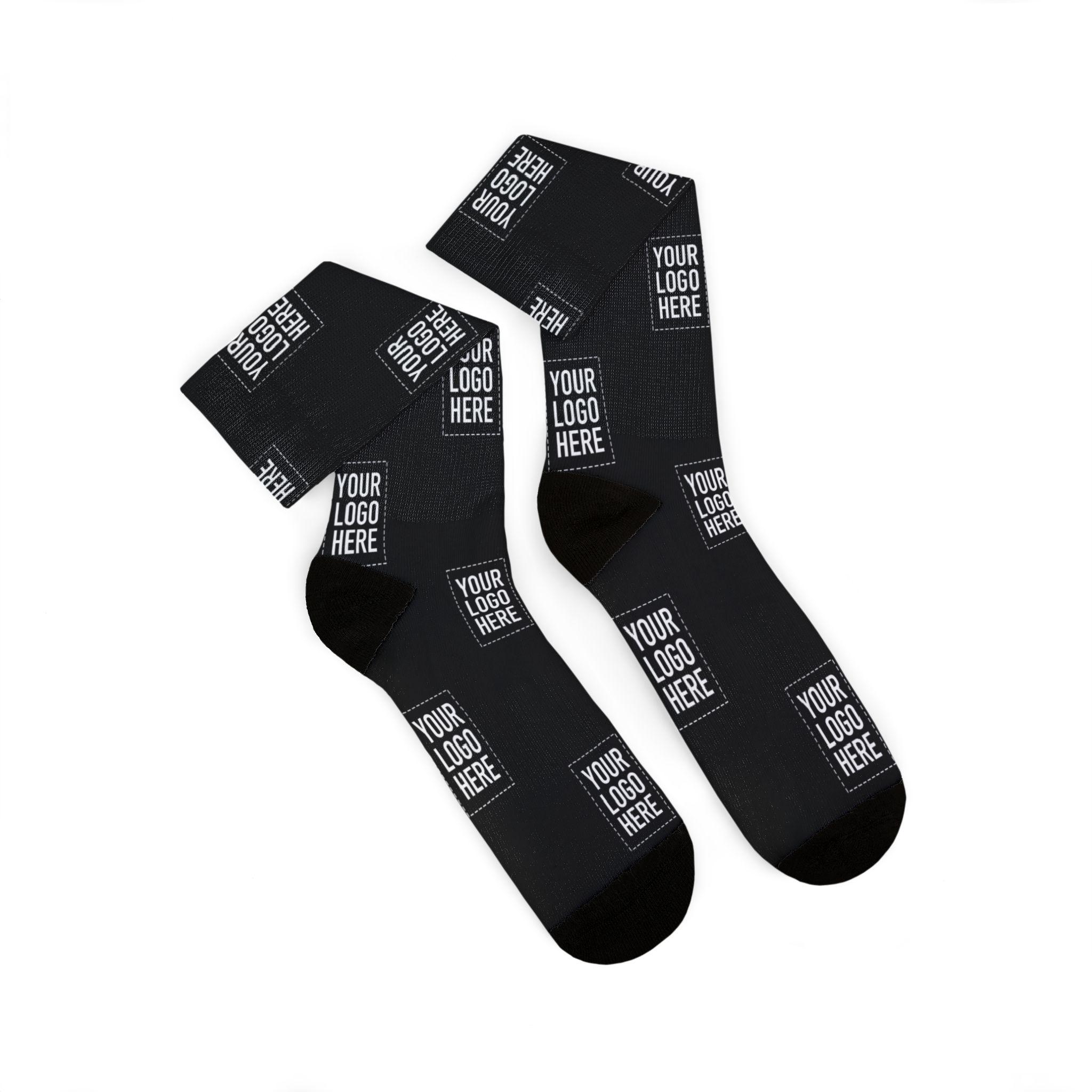 Custom Logo Text Socks – Personalized Photo Text Business Gift - Etsy