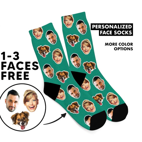 Face Socks, Socks With Faces, Birthday Gifts For Her, Personalized Photo Socks, Best Friend Socks, Mens Gift, Custom Photo Christmas Gifts