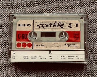 Personalized Voice Message Cassette Tape – Custom Mixtape Gift (60 or 90 Minutes)