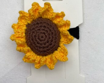 Sonnenblumen Haargummi Handmade gehäkelt crochet Sunflower