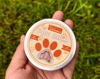 Bálsamo orgánico para patas de mascotas (perros y gatos): nutre, alivia y protege las patas de forma natural.