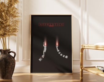 Dooku and Ventress Lightsaber Poster, Sith Apprentice Wall Art, Minimalist Digital Print