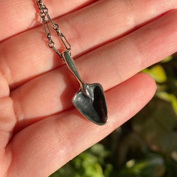 Garden Trowel Necklace shovel Necklace 925 Sterling Silver Houseplant Jewelry garden Tools garden Jewelry gardener Etsy Australia