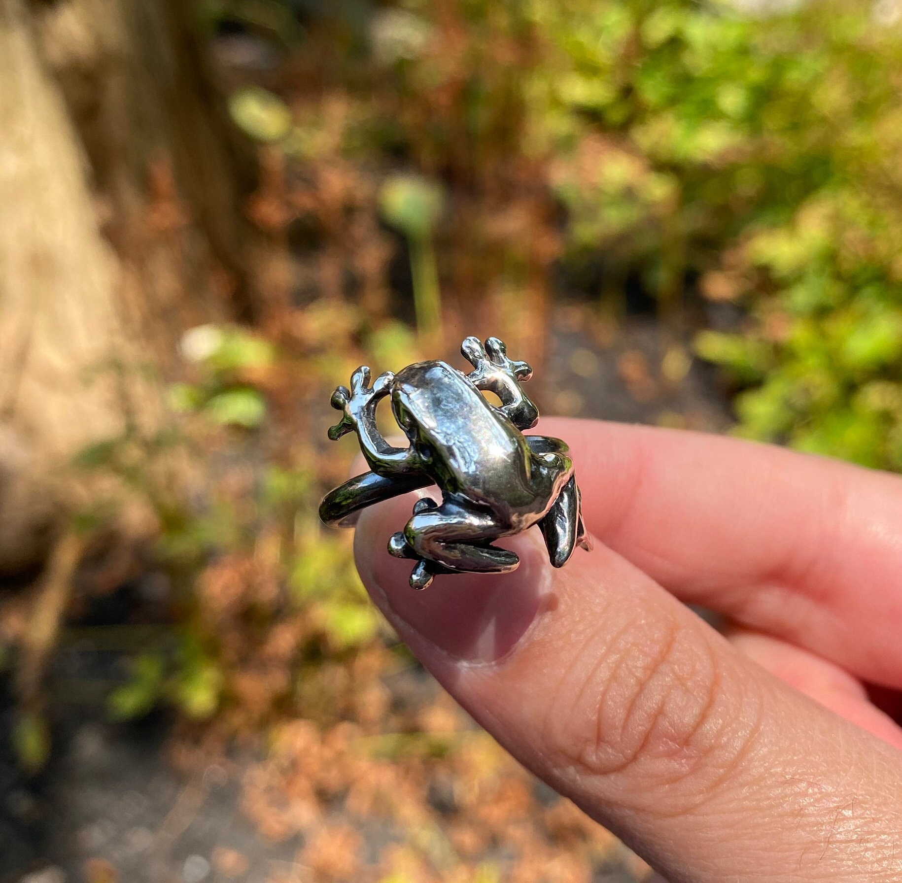 Handmade Sterling Silver Frog Ring/925 Silver/14kt Gold Plated/dart ...