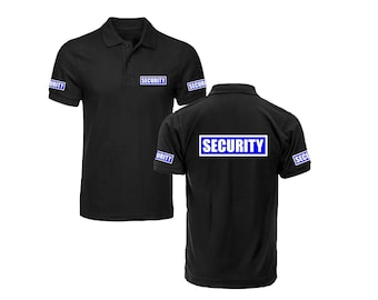 Polo classique de sécurité, uniforme de garde du corps de portier de meilleure qualité, polo unisexe pour adulte