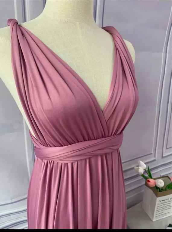 ROSEWOOD MAUVE Bridesmaid Dress Infinity Dress Floor Length Maxi Multi Wrap  Convertible Dress Wedding Dress Multiway Dress Midi Long Dress - Etsy  Australia