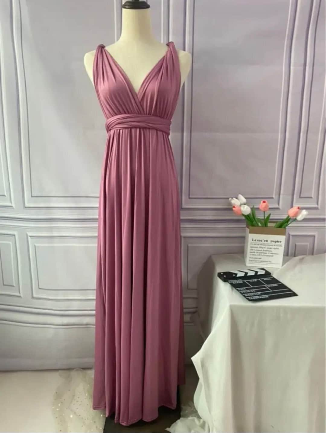 Mauve Midi Convertible Infinity Dress main image 1