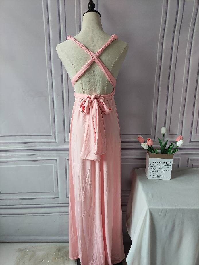strapless open back dress Just Feels Right Fuchsia Pink Floral Maxi Dress – Shop the Mint main image 0