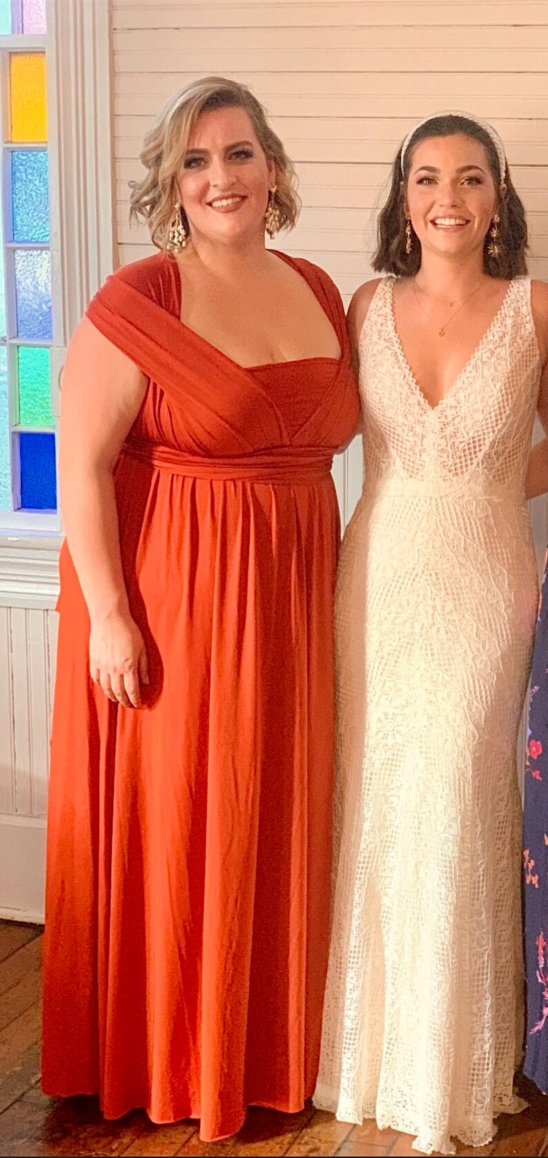 CHAMPAGNE Bridesmaid Dress Infinity Dress Floor Length Maxi Multi Wrap