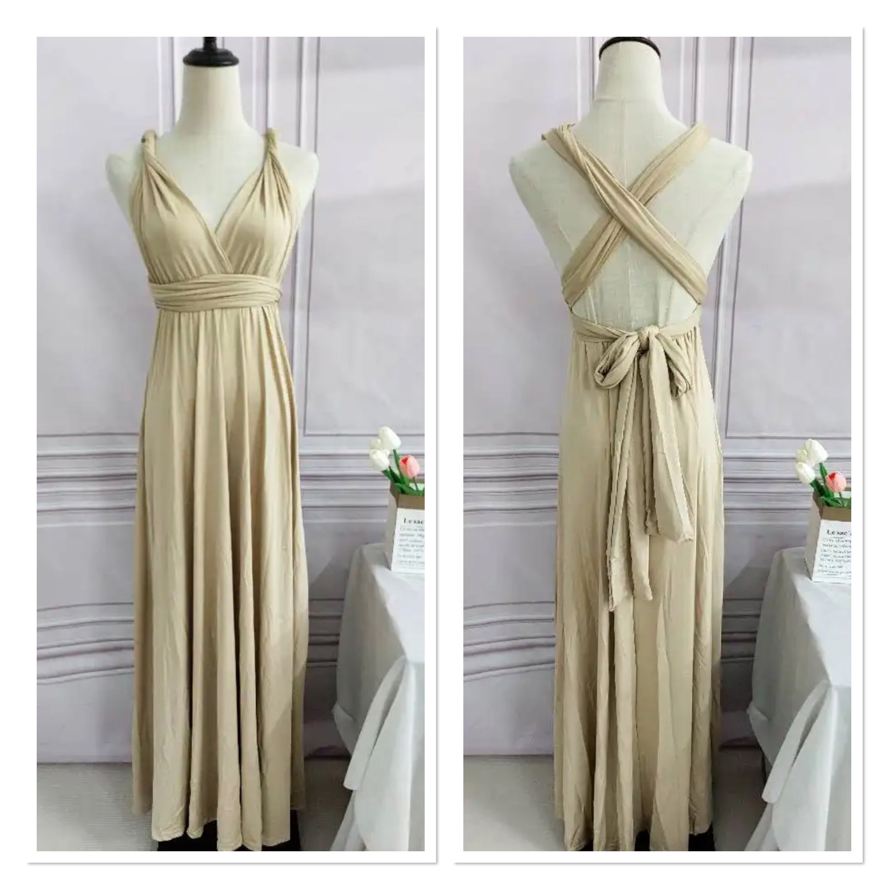 Cream infinity dress hotsell