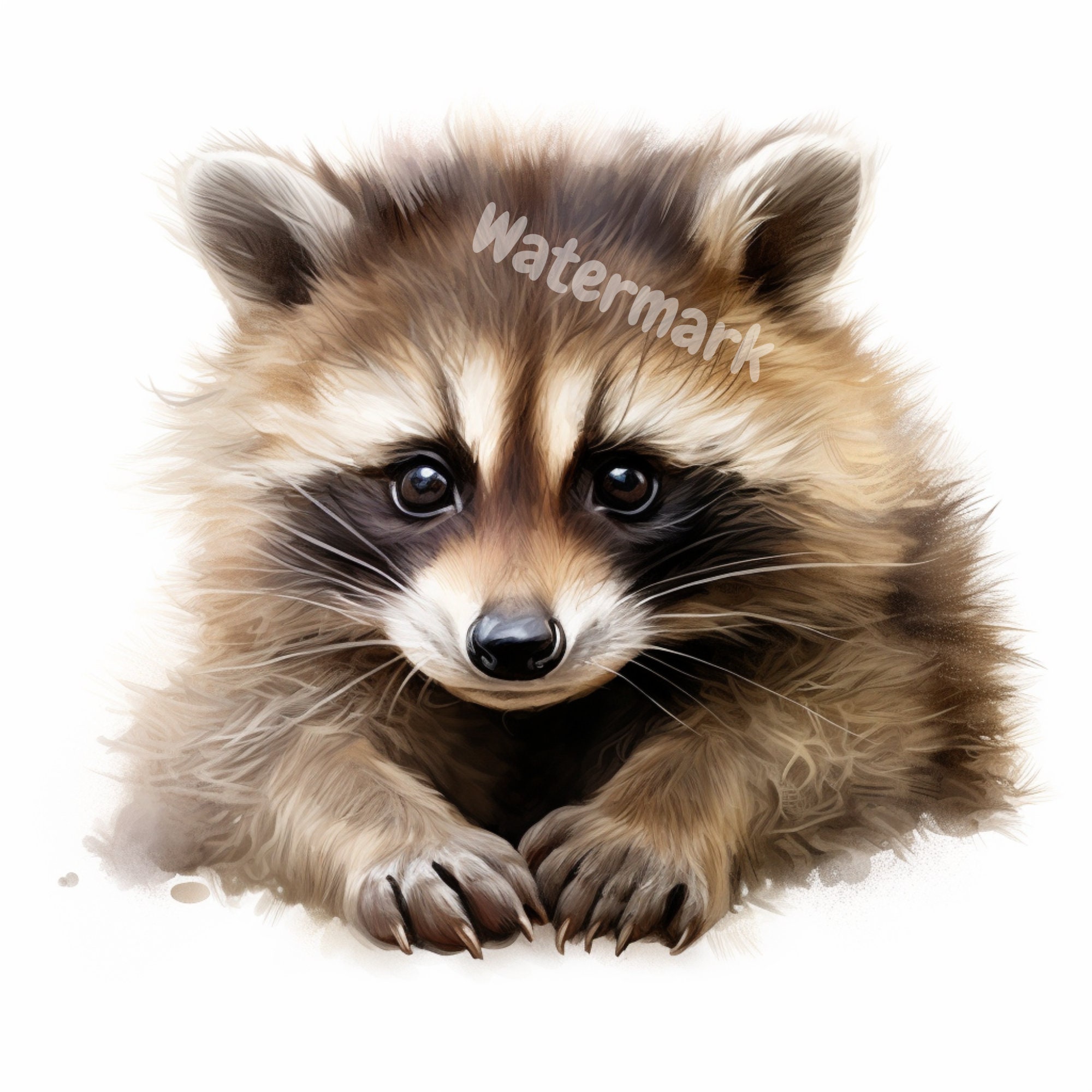 Baby Raccoon Clipart 8 High Quality Images, Scrap Booking, Digital ...