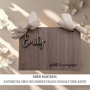 Gift box mourning personalized, mourning gift, memory box, gift condolence loss, memory light, hand flatterer, letters to