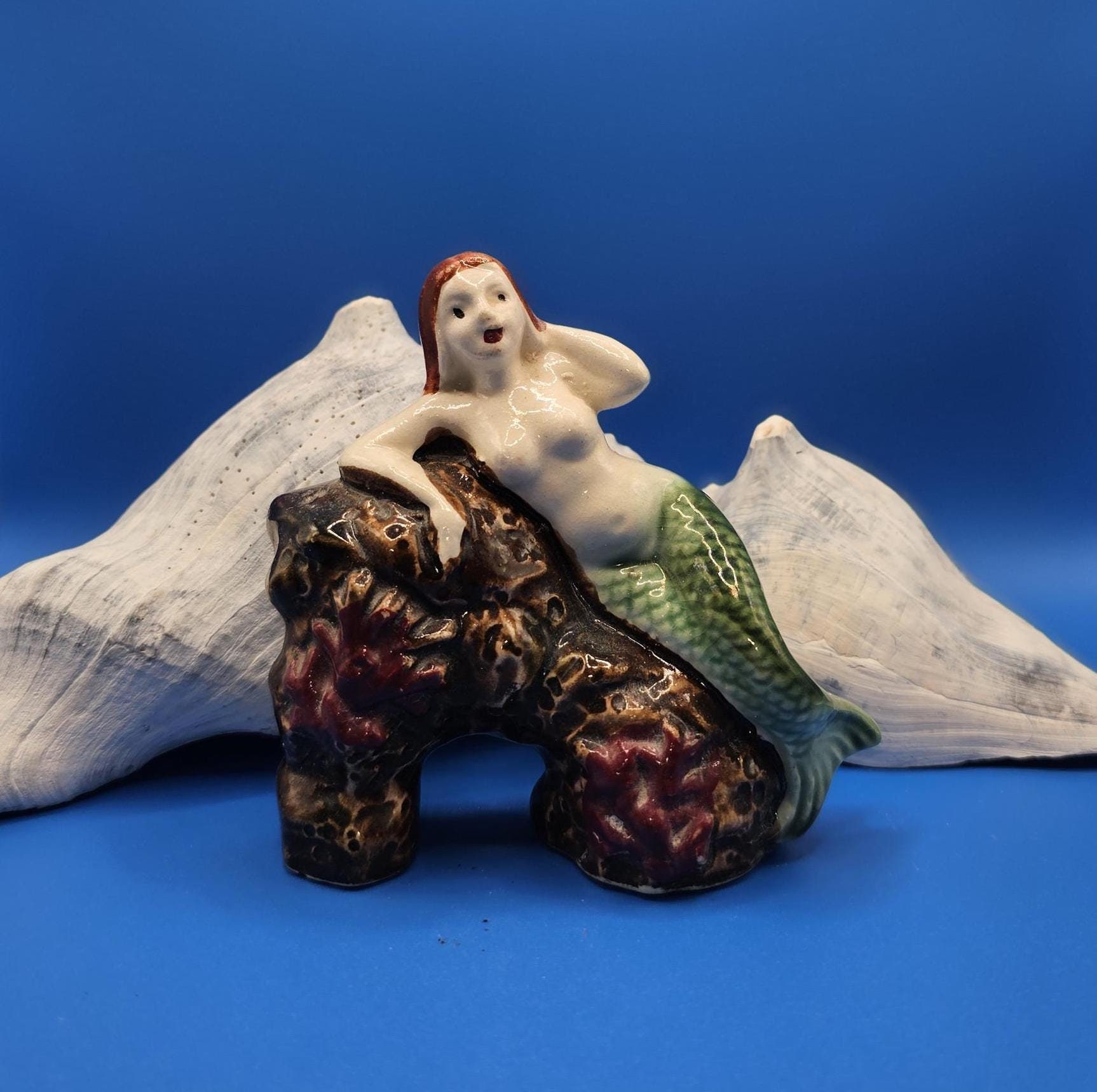 Vintage Japan Ceramic Mermaids - Etsy