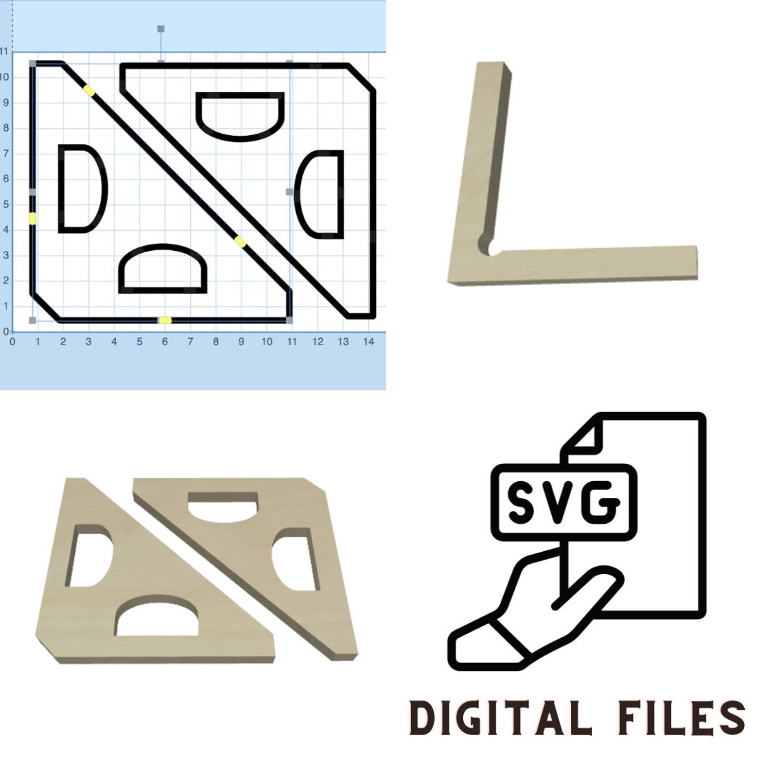 90 Degree Corner Clamp and CNC Corner Fence - SVG Files & Link to Easel ...